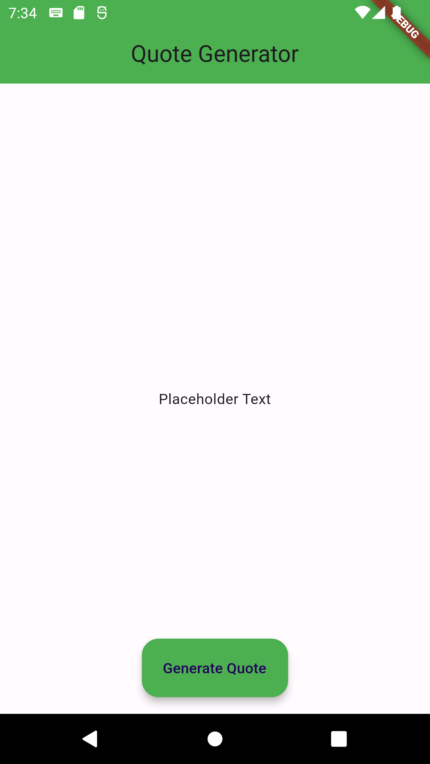 Image of App with Placeholder text